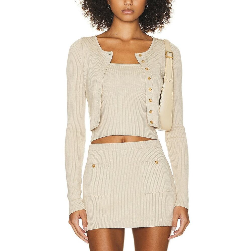 Helsa 'Ediva' Tan Viscose Cardigan Size M - NWT